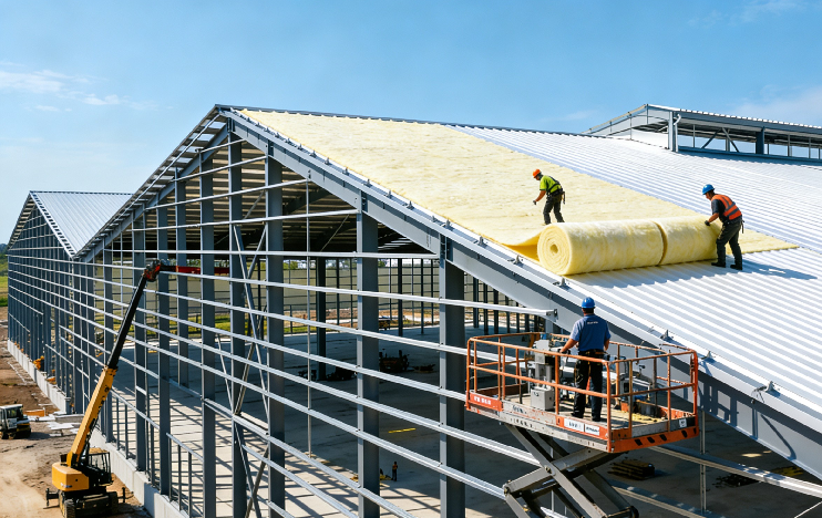 Durable insulation for steel workshops